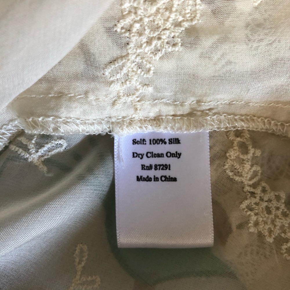 4LOVEANDLIBERTY EMBROIDERED-SILK TUNIC S - Picture 7 of 11